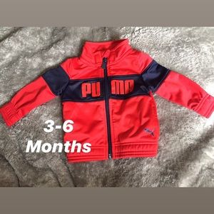 Red and Navi blue Puma jacket